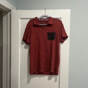 Guess red polo shirt